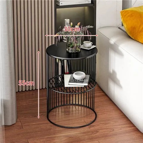 Light Luxury Side Table Small Coffee Table Flower Few Sofa Corner Cabinet Rack Living Room